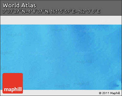 Physical 3D Map of the Area around 3° 51' 2" N, 161° 34' 29" E