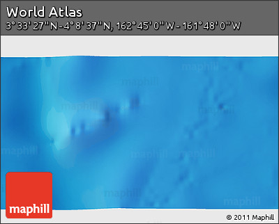 Physical 3D Map of the Area around 3° 51' 2" N, 162° 16' 30" W