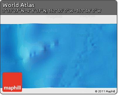 Physical 3D Map of the Area around 3° 51' 2" N, 162° 16' 30" W