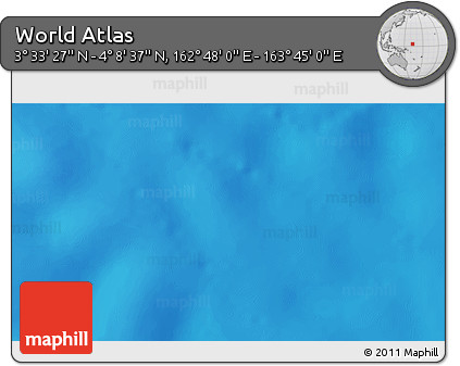 Physical 3D Map of the Area around 3° 51' 2" N, 163° 16' 30" E