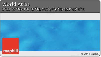 Physical Panoramic Map of the Area around 3° 51' 2" N, 163° 16' 30" E