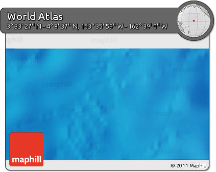 Physical 3D Map of the Area around 3° 51' 2" N, 163° 7' 30" W