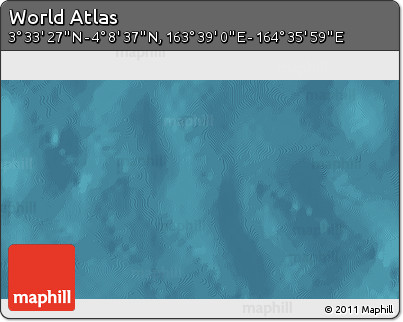 Satellite 3D Map of the Area around 3° 51' 2" N, 164° 7' 30" E
