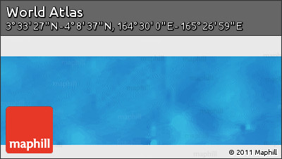 Physical Panoramic Map of the Area around 3° 51' 2" N, 164° 58' 29" E