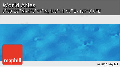 Physical Panoramic Map of the Area around 3° 51' 2" N, 166° 40' 30" E