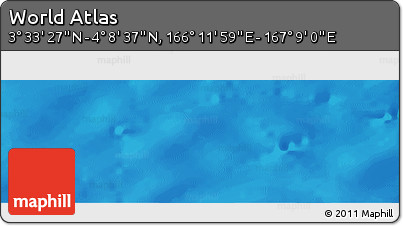 Physical Panoramic Map of the Area around 3° 51' 2" N, 166° 40' 30" E