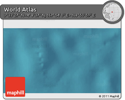 Satellite 3D Map of the Area around 3° 51' 2" N, 168° 22' 30" E