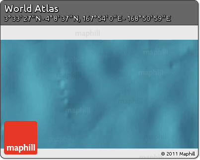 Satellite 3D Map of the Area around 3° 51' 2" N, 168° 22' 30" E