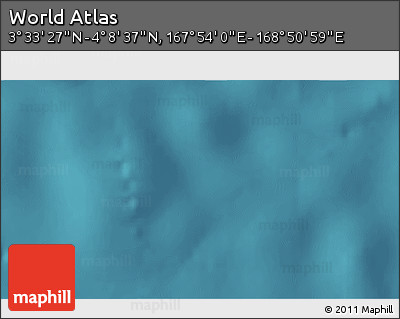 Satellite 3D Map of the Area around 3° 51' 2" N, 168° 22' 30" E