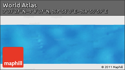 Physical Panoramic Map of the Area around 3° 51' 2" N, 168° 22' 30" E