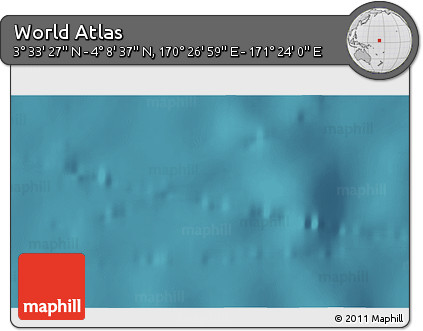 Satellite 3D Map of the Area around 3° 51' 2" N, 170° 55' 30" E