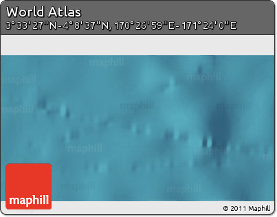 Satellite 3D Map of the Area around 3° 51' 2" N, 170° 55' 30" E