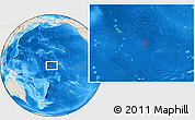 Shaded Relief Location Map of the area around 3° 51' 2" N, 170° 46' 30" W
