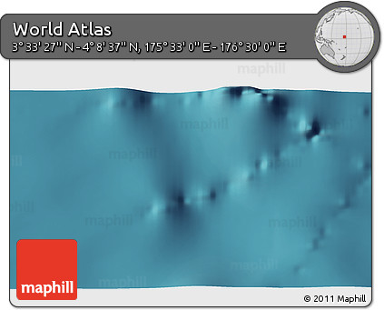 Satellite 3D Map of the Area around 3° 51' 2" N, 176° 1' 30" E