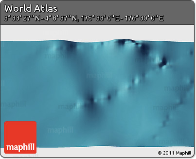 Satellite 3D Map of the Area around 3° 51' 2" N, 176° 1' 30" E