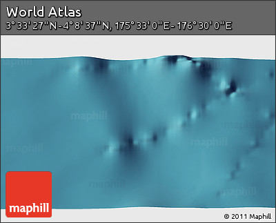 Satellite 3D Map of the Area around 3° 51' 2" N, 176° 1' 30" E