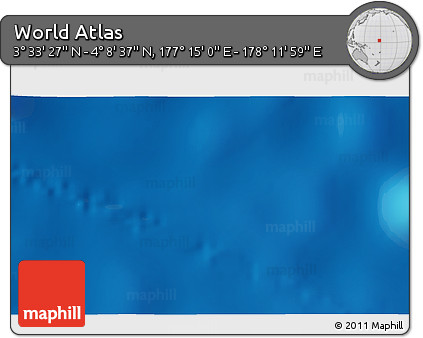 Physical 3D Map of the Area around 3° 51' 2" N, 177° 43' 29" E
