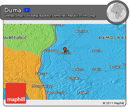 Political Panoramic Map of Duma