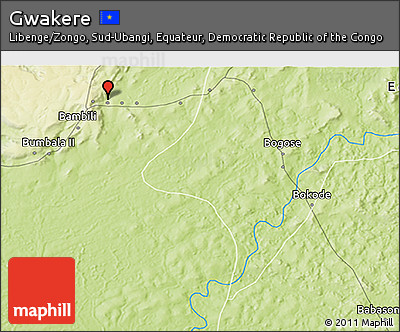 Physical 3D Map of Gwakere