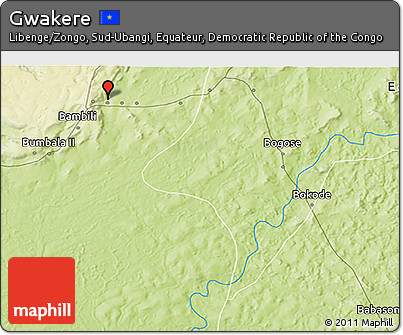 Physical 3D Map of Gwakere