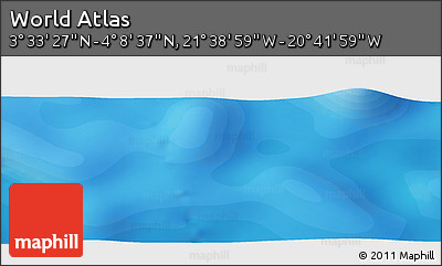 Political Panoramic Map of the Area around 3° 51' 2" N, 21° 10' 29" W