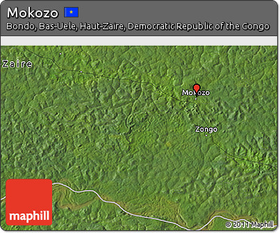 Satellite 3D Map of Mokozo