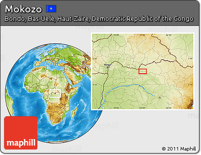 Physical Location Map of Mokozo