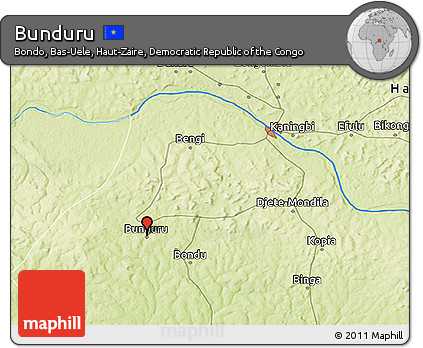 Physical 3D Map of Bunduru