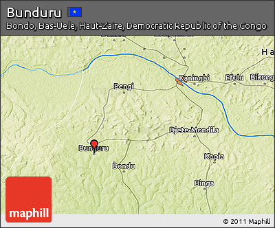 Physical 3D Map of Bunduru