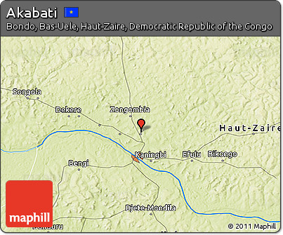 Physical 3D Map of Akabati