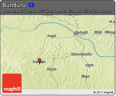 Physical 3D Map of Bunduru