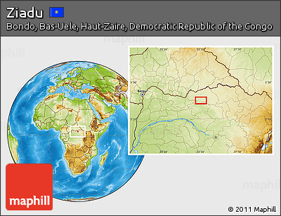 Physical Location Map of Ziadu