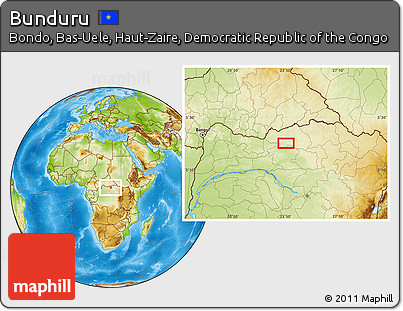 Physical Location Map of Bunduru