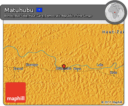 Political 3D Map of Matuhubu