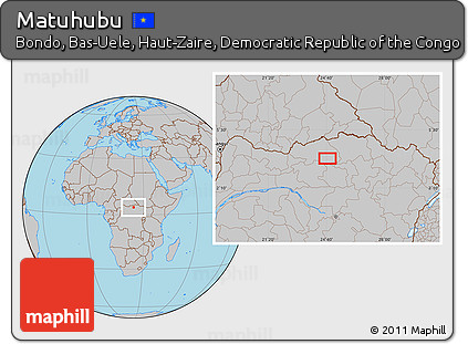 Gray Location Map of Matuhubu