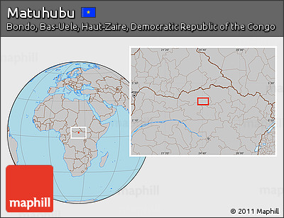 Gray Location Map of Matuhubu