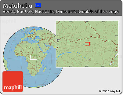 Savanna Style Location Map of Matuhubu