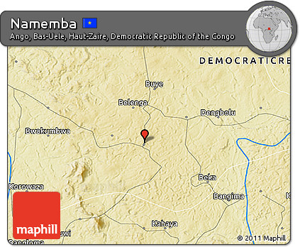 Physical 3D Map of Namemba