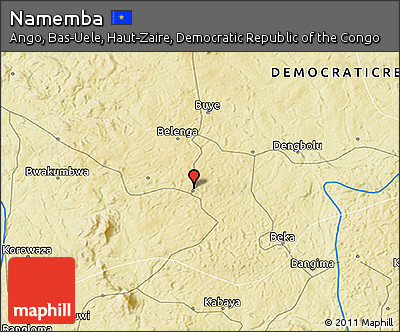Physical 3D Map of Namemba