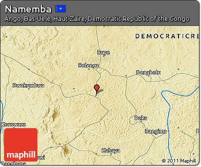 Physical 3D Map of Namemba
