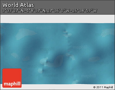 Satellite 3D Map of the Area around 3° 51' 2" N, 27° 7' 30" W