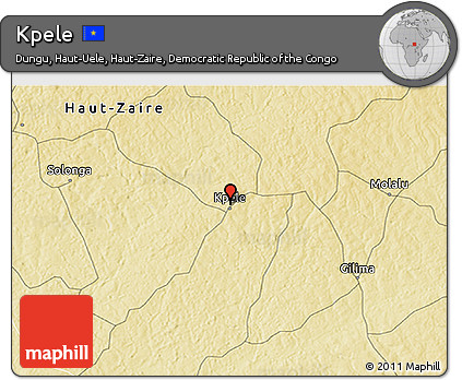 Physical 3D Map of Kpele