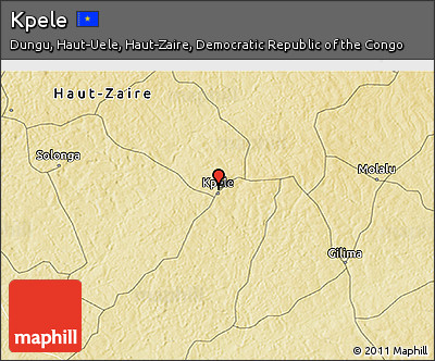Physical 3D Map of Kpele