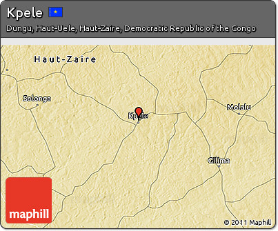 Physical 3D Map of Kpele