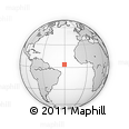 Outline Map of the Area around 3° 51' 2" N, 30° 31' 29" W, rectangular outline