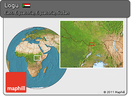 Satellite Location Map of Logu