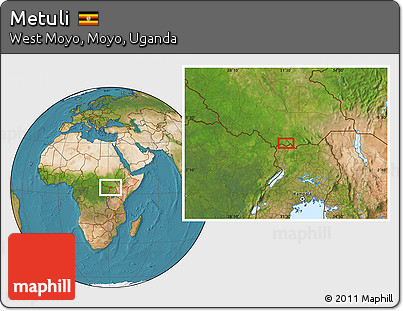 Satellite Location Map of Metuli