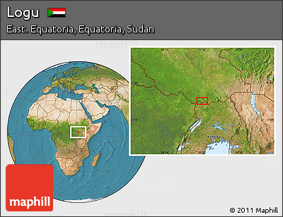 Satellite Location Map of Logu