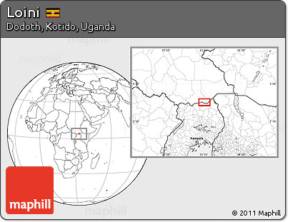 Blank Location Map of Loini