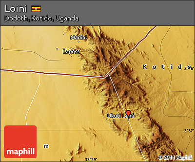 Physical Map of Loini